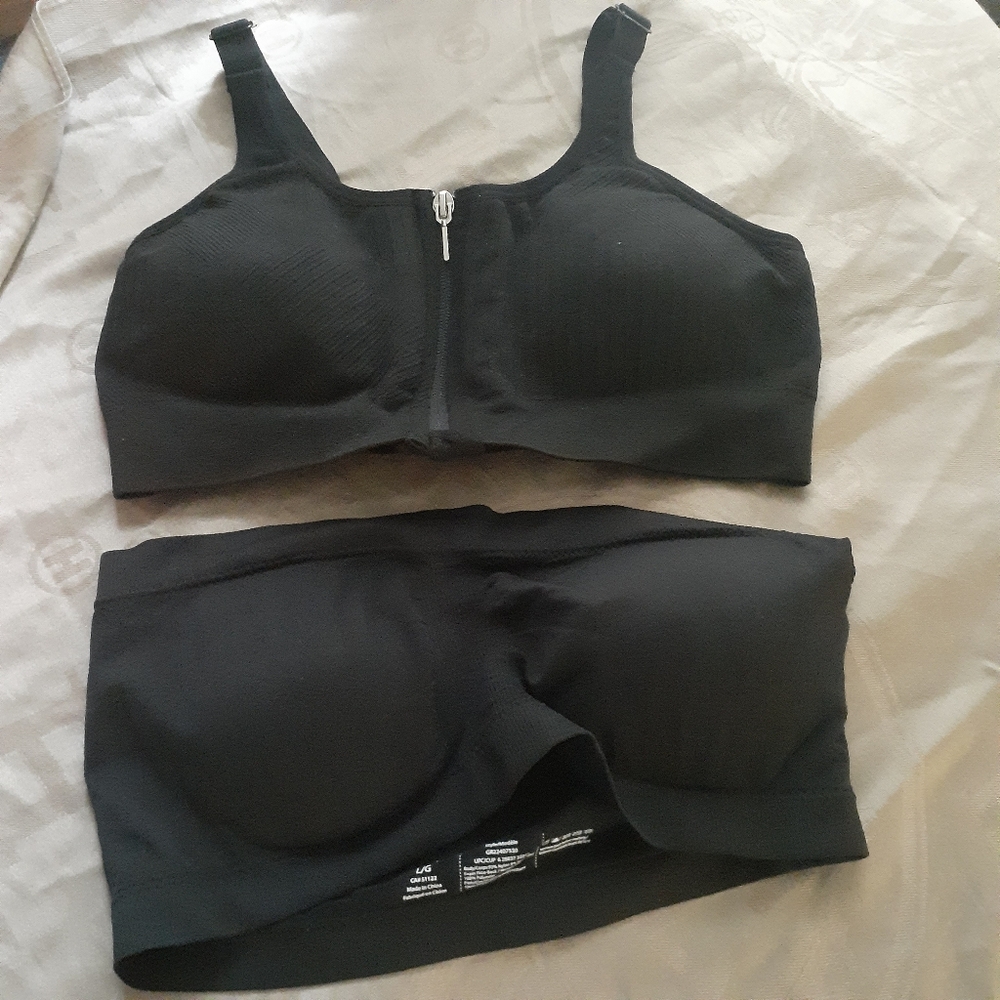 Two Black Bras Size Large